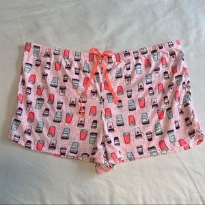 Sleep Shorts Women's Plus Size Coffee